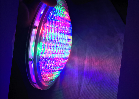 Cool White 54w IP68 Par 56 Underwater Led Lights Stainless Steel For Swimming Pool