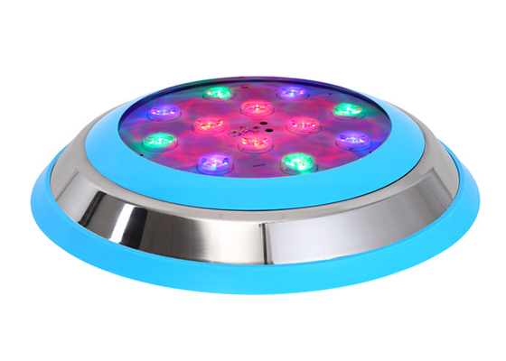 Plastic Remote Control Led Pool Light , 12w AC DC 12V 24V RGB Swimming Pool Lights