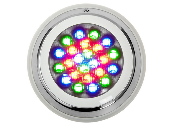 Auto Color Changing 24w Underwater Led Lights RGB For Swimming Pool Spa Boats
